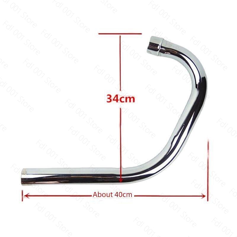 Motorcycle Gasket - Pipa Knalpot Motor Depan Modifikasi Retro